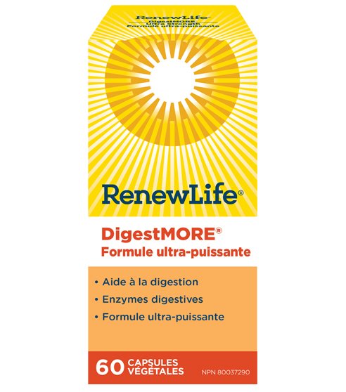 DigestMore - Formule Ultra-Puissante  Renew Life - 60 capsules